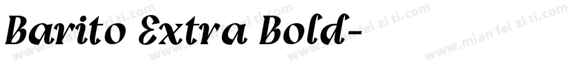 Barito Extra Bold字体转换